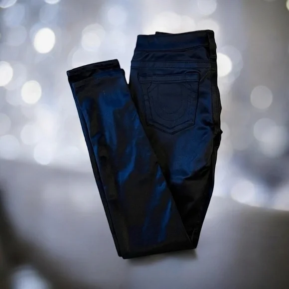 Rare Vintage True Religion satin shiny skinny leg jeans style #WP83592 Vintage